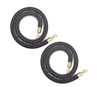 Corda di sostegno in velluto, Confezione da 2 barriere di controllo della folla in corda 1,5 metri, sospesa in velluto, divisori multicolori for ristoranti, feste, hall, teatri(Style 17)