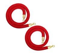 Corda di sostegno in velluto, Confezione da 2 barriere di controllo della folla in corda 1,5 metri, sospesa in velluto, divisori multicolori for ristoranti, feste, hall, teatri(Style 5)
