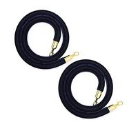 Corda di sostegno in velluto, Confezione da 2 barriere di controllo della folla in corda 1,5 metri, sospesa in velluto, divisori multicolori for ristoranti, feste, hall, teatri(Style 8)