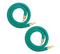 Corda di sostegno in velluto, Confezione da 2 barriere di controllo della folla in corda 1,5 metri, sospesa in velluto, divisori multicolori for ristoranti, feste, hall, teatri(Style 9)