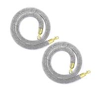 Corda di sostegno in velluto, Confezione da 2 barriere di controllo della folla in corda 1,5 metri, sospesa in velluto, divisori multicolori for ristoranti, feste, hall, teatri(Style 16)