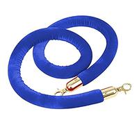 Corda di sostegno in velluto, Corde di controllo della folla, barriera in velluto for grandi inaugurazioni, corde sospese con ganci, confezione da 2(Blue,2ft/60cm)