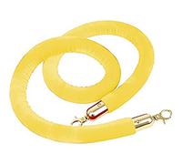 Corda di sostegno in velluto, Corde di controllo della folla, barriera in velluto for grandi inaugurazioni, corde sospese con ganci, confezione da 2(Yellow,5ft/155cm)