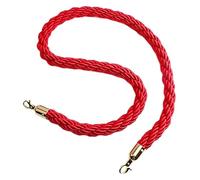 Corda di sostegno nera da 3/4/5/6 piedi, corda canapa intrecciata for divisorio coda 1/2/3 m(Red,4ft/120cm)