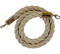 Corda di sostegno, Supporto for barriera in corda intrecciata con gancio a scatto in acciaio inossidabile(Gold Hooks,100cm/40 in)