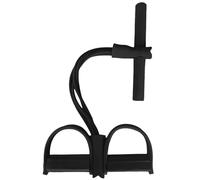 Corda di tensione a 4 tubi, resistenza elastica for esercizi stretching e allenamento della forza a casa Per I Viaggi E L'allenamento A Casa(Black)