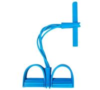 Corda di tensione a 4 tubi, resistenza elastica for esercizi stretching e allenamento della forza a casa Per I Viaggi E L'allenamento A Casa(Blue)