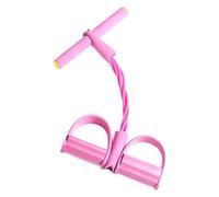 Corda di tensione for esercizi addominali, fascia elastica for stretching, corda for yoga, multifunzione for la casa Per I Viaggi E L'allenamento A Casa(Pink)