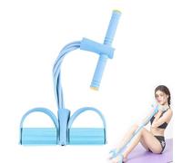 Corda di Tensione Multifunzione Figura 8 Fascia di Resistenza ed Elastica 6 Tubi Elastici Lattice con Maniglie Pedali Bodybuilding Espandi Strisce per Allungare l'addome Home Palestra Ufficio