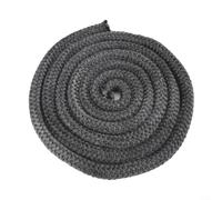 Corda di tenuta in fibra di vetro nera per porta della stufa o bruciatore a legna, ricambio resistente al calore, 8 mm, 4 m, 16 mm, 3 m, 18 mm, 3 m (18 mm x 3 m)