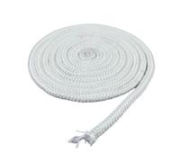 Corda di tenuta in fibra di vetro resistente alle alte temperature per caminetti e stufe a legna, guarnizione ermetica per prevenzione della perdita di calore e controllo delle perdite di fumo, facile