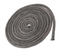 Corda di tenuta per caminetti e stufe, 6 mm, in fibra di vetro, per una tenuta sicura della porta (6 mm x 2,5 m)