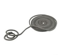 Corda di tenuta per camino, in fibra di vetro, nera, 8 mm, 16 mm, 18 mm, resistente al calore, guarnizione di ricambio per stufe a legna e porte (8 mm x 4 m)