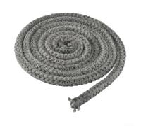 Corda di tenuta per camino in fibra di vetro per guarnizione affidabile per sigillare la porta della stufa e la fuoriuscita di calore e fumo per bruciatori a legna e stufe a fuoco (6 mm x 3 m)