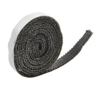 Corda di tenuta piatta in fibra di vetro per stufa, larghezza 10 mm, spessore 3 mm, per una tenuta affidabile (15 mm)