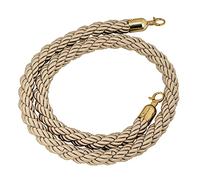 corda di velluto, Corda for candelieri intrecciati in canapa, barriere di controllo della folla con ganci in oro lucido, for candelieri a sfera, cinema, feste,