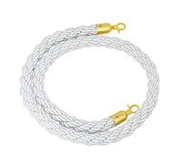 corda di velluto, Corda for candelieri intrecciati in canapa, barriere di controllo della folla con ganci in oro lucido, for candelieri a sfera, cinema, feste,