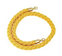 corda di velluto, Corda for candelieri intrecciati in canapa, barriere di controllo della folla con ganci in oro lucido, for candelieri a sfera, cinema, feste,