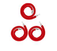 Corda di velluto per controllo della folla da 1,9 m, barriera per la gestione delle code per eventi, teatri e grandi aperture, confezione da 3 corde di ancoraggio dal design elegante e durevole