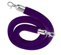 Corda di velluto viola da 90 cm con chiusure dorate/bronzo, barriera di controllo della folla per eventi, feste e decorazioni, soluzione elegante per la gestione degli eventi