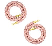 Corda divisoria Corda per transenne, Barriera in corda di canapa for il controllo della folla multicolore, diverse misure, 2 pezzi(Pink,1.5M/5Ft)