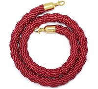 Corda divisoria Corda per transenne, Corda di separazione for code con gancio in canapa da 0,6-3 m (2-9,8 piedi)(2M/6.6Ft)