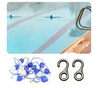 Corda divisoria di sicurezza per piscina con boe, forte linea di galleggiamento per la sicurezza del parco acquatico e della spiaggia