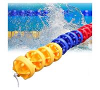 Corda divisoria di sicurezza per piscina con galleggianti, linea anti-onda per piscine interrate e fuori terra, filo resistente per una maggiore sicurezza