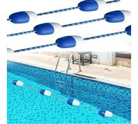 Corda divisoria di sicurezza regolabile per piscina, barriera portatile da 47,2 m con ganci per la separazione della corsia di nuoto e la prevenzione dei pericoli, soluzione di sicurezza