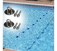 Corda divisoria galleggiante di sicurezza per piscina, con ganci, linea di avvertimento galleggiante per piscine di hotel, villa, divisori per corsie di nuoto