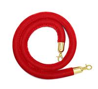 Corda divisoria in Velluto Rosso per Code - Corda di delimitazione per Il Controllo della Folla da 1-3 m per Feste, Eventi e teatro - Elegante Cintura di Corda per Code VIP e divisori di ost
