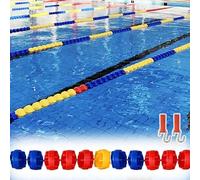 Corda divisoria per corsie in piscina con ganci - Galleggianti di sicurezza resistenti e marcatori a boa esagonali, include una fune metallica da 29,52 piedi per una chiara separazione della