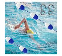 Corda divisoria per piscina commerciale con gancio per allenamento e competizione, attrezzatura di sicurezza per piscine, opzioni di lunghezza da 2,3 a 2,7 m