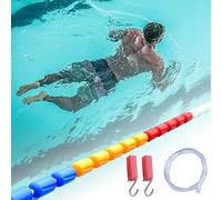 Corda divisoria professionale resistente ai raggi UV, 8 m, con filo di nylon/acciaio per una maggiore visibilità e sicurezza in piscina