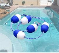 Corda divisoria regolabile per piscina - Kit di galleggianti di sicurezza per piscine interne ed esterne, perfetto per il sezionamento della piscina e la gestione della sicurezza