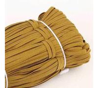 Corda elastica 3,0 mm 6 mm Elastici piatti Nastro in gomma High Spandex Nastro da cucito Cintura in vita Accessorio per indumenti 100 iarde - 21 Marrone - 3,0 mm 100 iarde