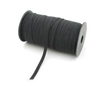 Corda elastica 3,0 mm 6 mm Elastici piatti Nastro in gomma High Spandex Nastro da cucito Cintura in vita Accessorio per indumenti 100 iarde - Nero - 3,0 mm 100 iarde