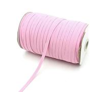 Corda elastica 3,0 mm 6 mm Elastici piatti Nastro in gomma High Spandex Nastro da cucito Cintura in vita Accessorio per indumenti 100 iarde-01 Rosa-3,0 mm 100 iarde