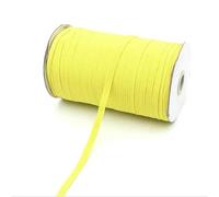 Corda elastica 3,0 mm 6 mm Elastici piatti Nastro in gomma High Spandex Nastro da cucito Cintura in vita Accessorio per indumenti 100 iarde-09 Giallo-3,0 mm 100 iarde