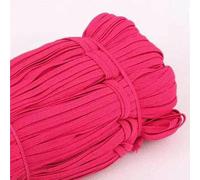 Corda elastica 3,0 mm 6 mm Elastici piatti Nastro in gomma HighSpandex Nastro da cucito Cintura in vita Accessorio per indumenti 100 iarde-03 Rosa chiaro rosso-6 mm 100 iarde