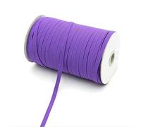 Corda elastica 3,0 mm 6 mm Elastici piatti Nastro in gomma HighSpandex Nastro da cucito Cintura in vita Accessorio per indumenti 100 iarde-19 Viola scuro-3,0 mm 100 iarde