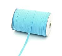 Corda elastica 3,0 mm 6 mm Elastici piatti Nastro in gomma HighSpandex Nastro da cucito Cintura in vita Accessorio per indumenti 100 iarde-13 Azzurro chiaro-6 mm 100 iarde