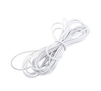 Corda Elastica 5mm, Cordoncino Elastico 5mm, Cavo Elastico Da 10 M, Corda Elastica Elasticizzata, Cravatta Antiurto Per Artigianato Fai-da-te, Campeggio, Ponte Per Kayak(bianca)