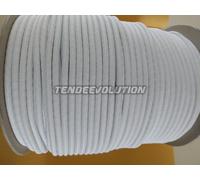 CORDA ELASTICA 8 MM FUNE TRECCIA BIANCA PER TELI TELONI NAUTICA 25 METRI