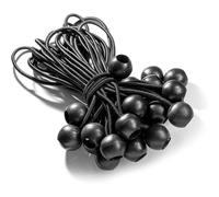 Corda elastica a sfera resistente alle intemperie, nera, prestazioni affidabili per esterni, tensione eccellente anche in presenza di vento