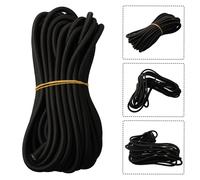 Corda elastica antiurto 10 m poliestere nero + lattice seta