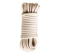 Corda elastica Avorio 15 m - Qualità PRO TECPLAST 9SW - Cavo per teloni con diametro 9 mm