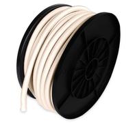 Corda elastica Avorio 25 m - Qualità PRO TECPLAST 9SW - Cavo per teloni con diametro 9 mm