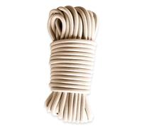 Corda elastica Avorio 50 m - Qualità PRO TECPLAST 9SW - Cavo per teloni con diametro 9 mm