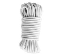 Corda elastica Bianca 40 m - Qualità PRO TECPLAST 9SW - Cavo per teloni con diametro 9 mm